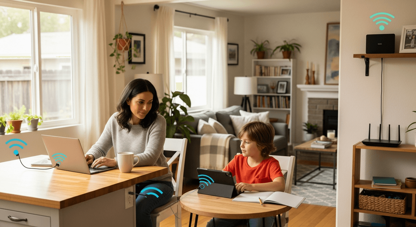 Fullerton Families and the Hybrid Learning Connectivity Challenge