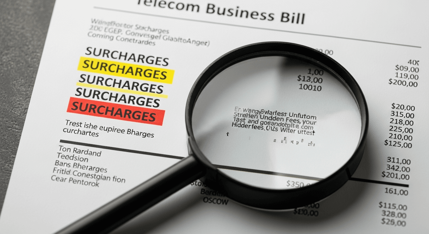 Decoding Your Telecom Bill: Hidden Surcharges Every Business Should Question