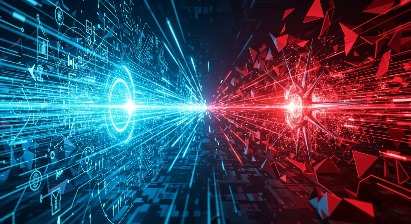 AI system correlating security events across multiple data sources to identify threat patterns