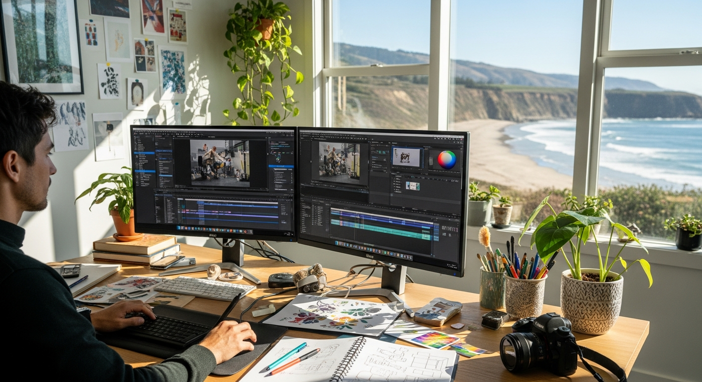 Growing startup office with multiple workstations requiring enterprise-grade Wi-Fi