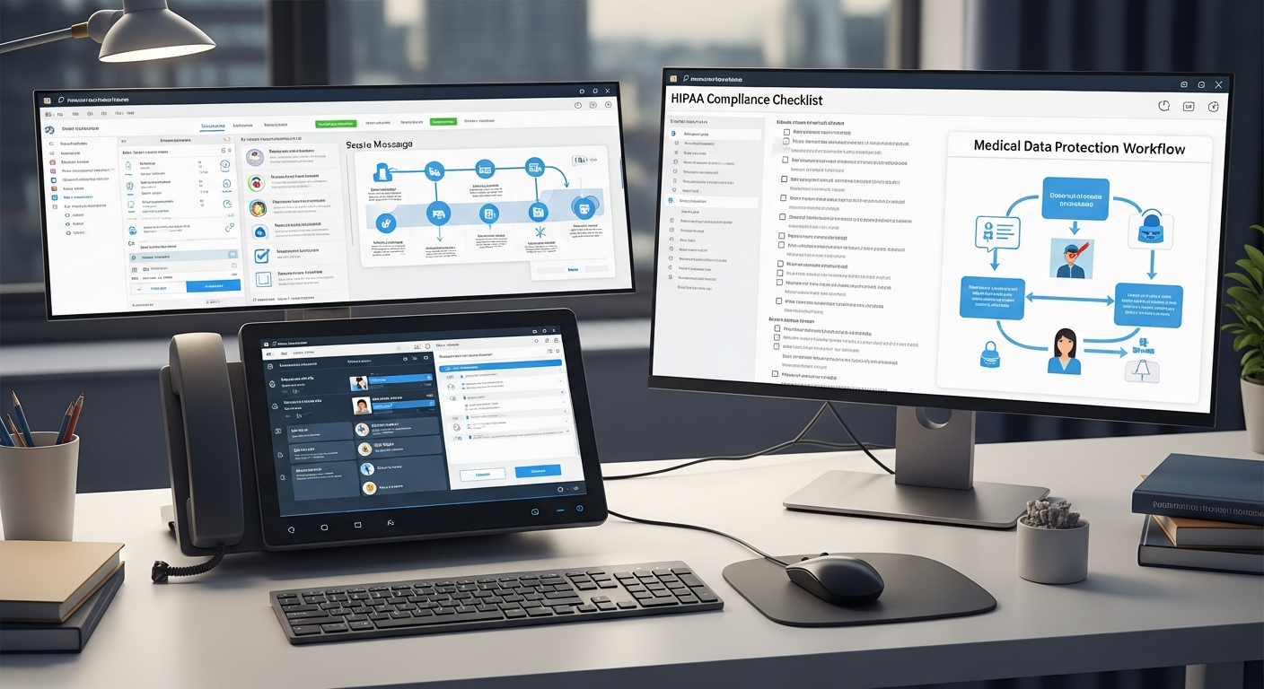 Compliance checklist showing data residency requirements for regulated industries