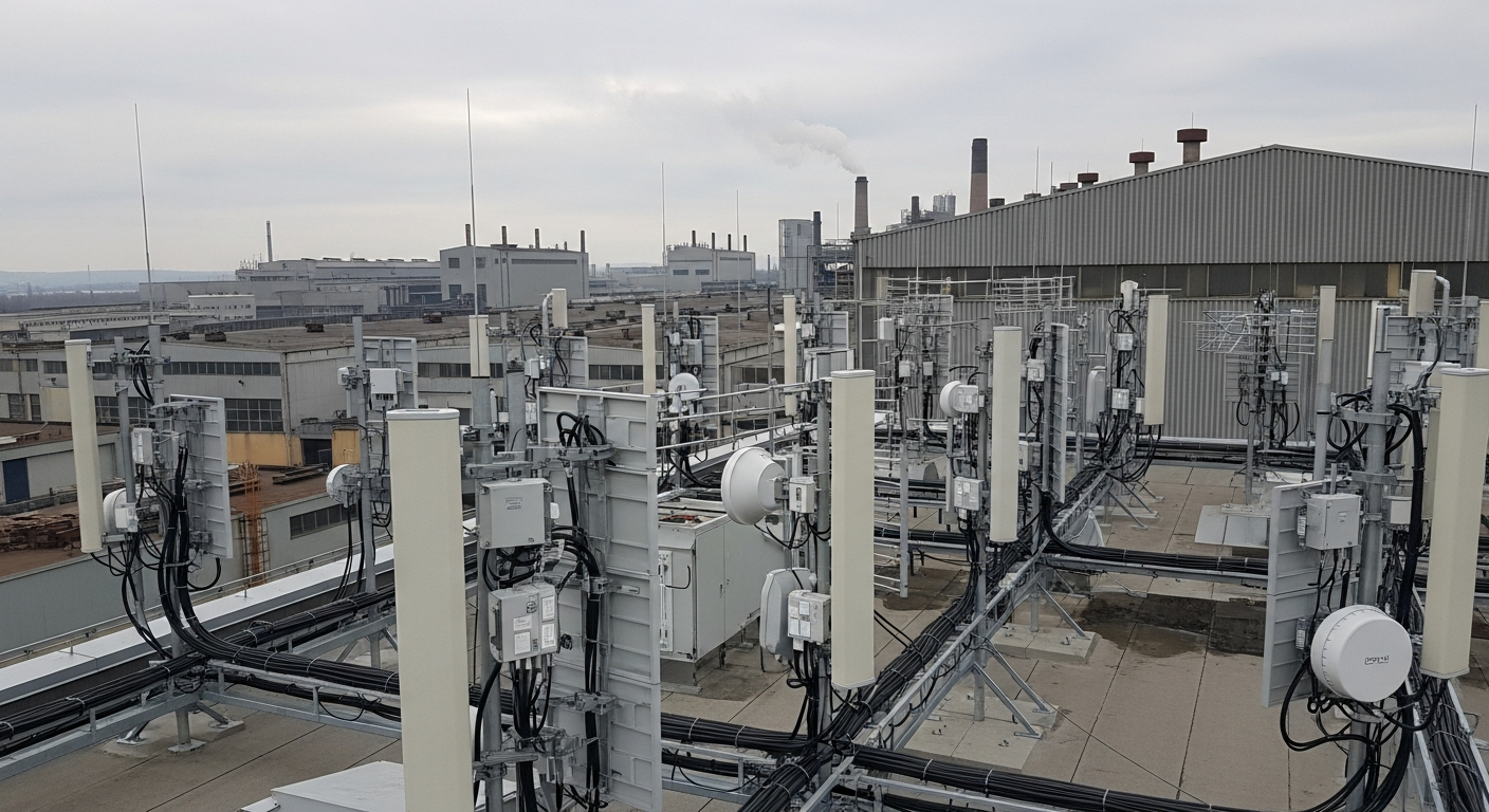 High-performance networking equipment optimized for low-latency data transmission in a Los Angeles facility